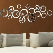 1 Bộ Miếng Dán Tường Gương Acrylic Hình Tròn Pha Lê Cá Nhân Hóa Miếng Dán Tường Âm Thanh Nổi 3D Tự Làm Kết Hợp Gương, Lý Tưởng Cho Lối Vào, Hiên Nhà, Phòng Khách, Phòng Ngủ, Văn Phòng, Ký Túc Xá, Trang Trí Nhà Cửa, Trang Trí Tường Quà Tặng Tốt Nhất - Nhiều màu - Xem 7