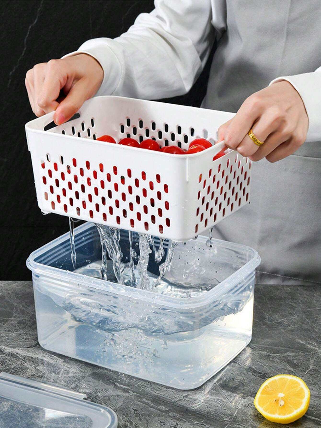 1pc 3 Sizes Fridge Storage Boxes, Sealed Refrigerator Containers With