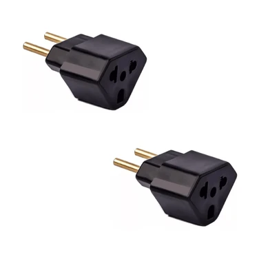 Kit 2 Adaptador De Tomada Padrão Novo E Antigo Universal 10 E 20 Amperes