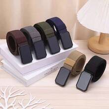 1 chiếc thắt lưng chiến thuật bằng nylon có khóa kim loại từ tính dành cho nam, thiết kế đơn giản cho hoạt động ngoài trời, mặc thường ngày - thắt lưng nam - Xem 4