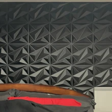 10 / 20 / 33 / 45 sztuk 3D Paneli Ściennych Wykonanych Z Materiału PVC, Należy Do Dekoracji Ściennych W Wystroju Domu, Szczególnie Do Dekoracji Pokoju. Dekoracja Łazienki. Dekoracja Sypialni. Dekoracja Salonu; Rozmiar Panelu Ściennego: 30 X30 CM Kolor: Biały/Czarny