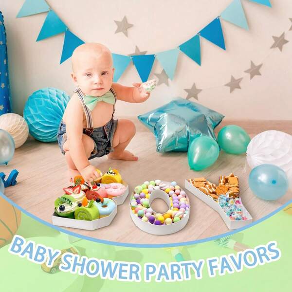 1 pieza Caja de número de fiesta de cumpleaños (0-9) con diseño de fruta, caja de obsequio de fiesta individual, caja de dulces para graduación 2024, caja de bocadillos con 26 letras en inglés, bandeja de frutas creativa para graduación, plato de bocadillos para bar y ambiente de KTV, caja decorativa para fiesta de boda/cumpleaños, caja de exhibición, Navidad