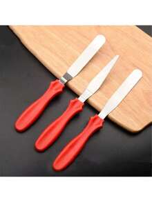 Kit 3 Spatulas Cake Modeling Pastry Confectionery Cake Smoother Decorating - 套件2 - 查看 5