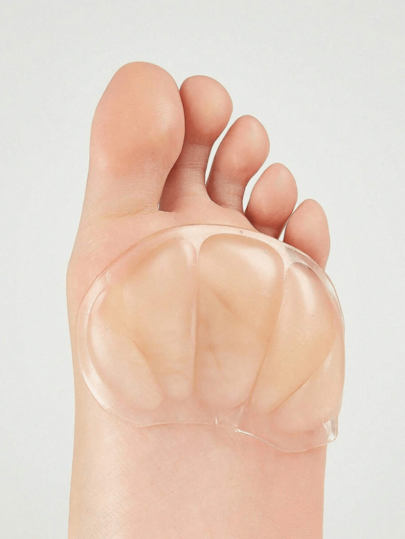 QKC 1 Pair (2 Pieces) Silicone Non-Slip Forefoot Pads And Anti-Wear Heel Stickers For High Heels For Women High Heels Women Pumps And Men Sneakers Shoes Summer Daily Wear, Shoes Accessories Gift Ideas