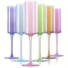 可重复使用的家庭聚会酒杯、户外酒吧玻璃器皿、高端红酒、白葡萄酒、鸡尾酒杯 - 彩色 - 查看 1