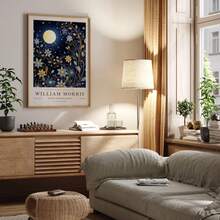 6 bức tranh vải William Morris treo tường, tranh triển lãm đơn giản của William Morris, tranh treo tường cổ điển, áp phích hoa thực vật, trang trí nhà nông trại cổ điển nghệ thuật hiện đại, không có khung - Nhiều màu - Xem 10