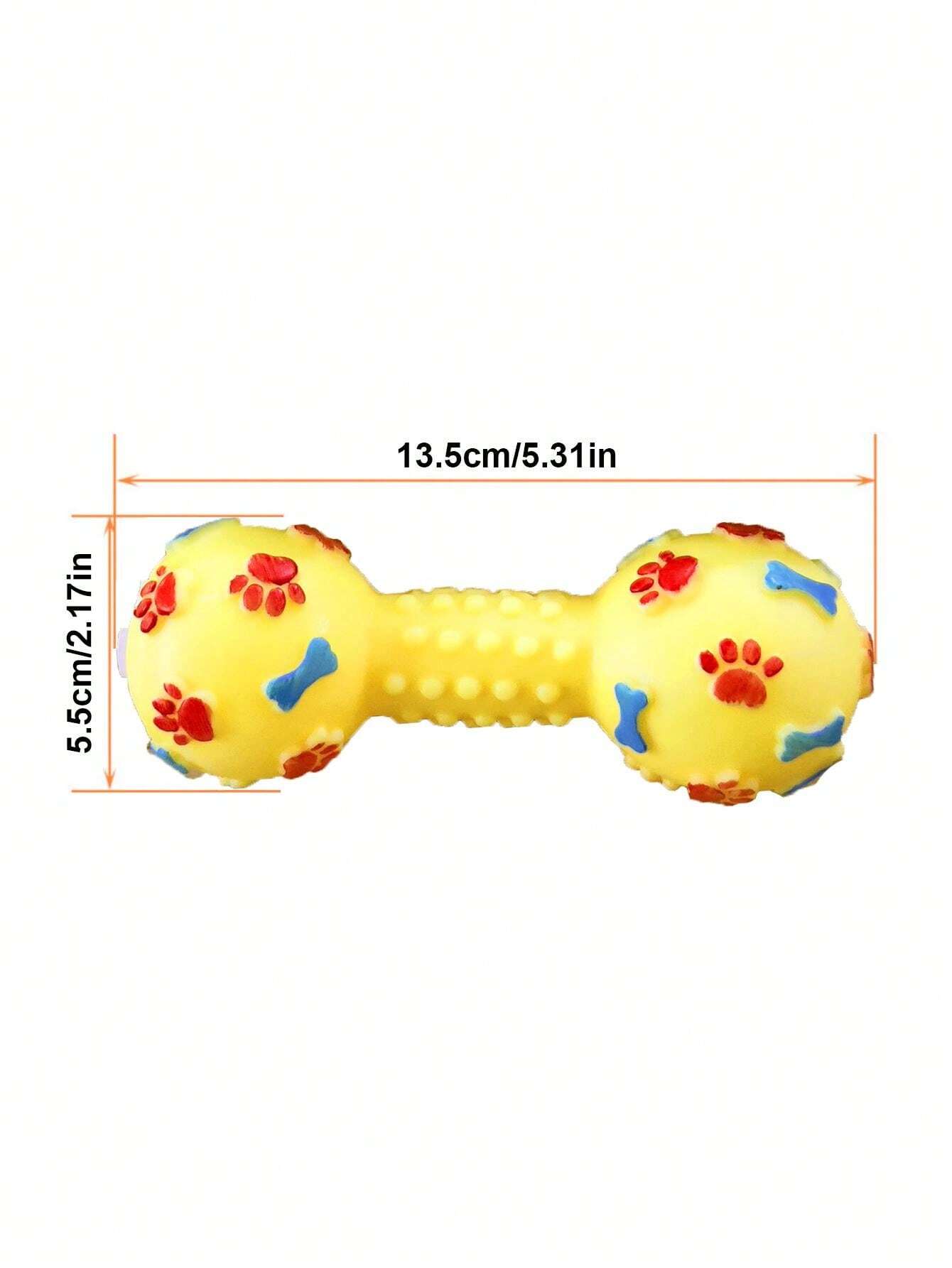 Durable Squeaky Dumbbell Dog Toy Interactive Chewing & Training Toy