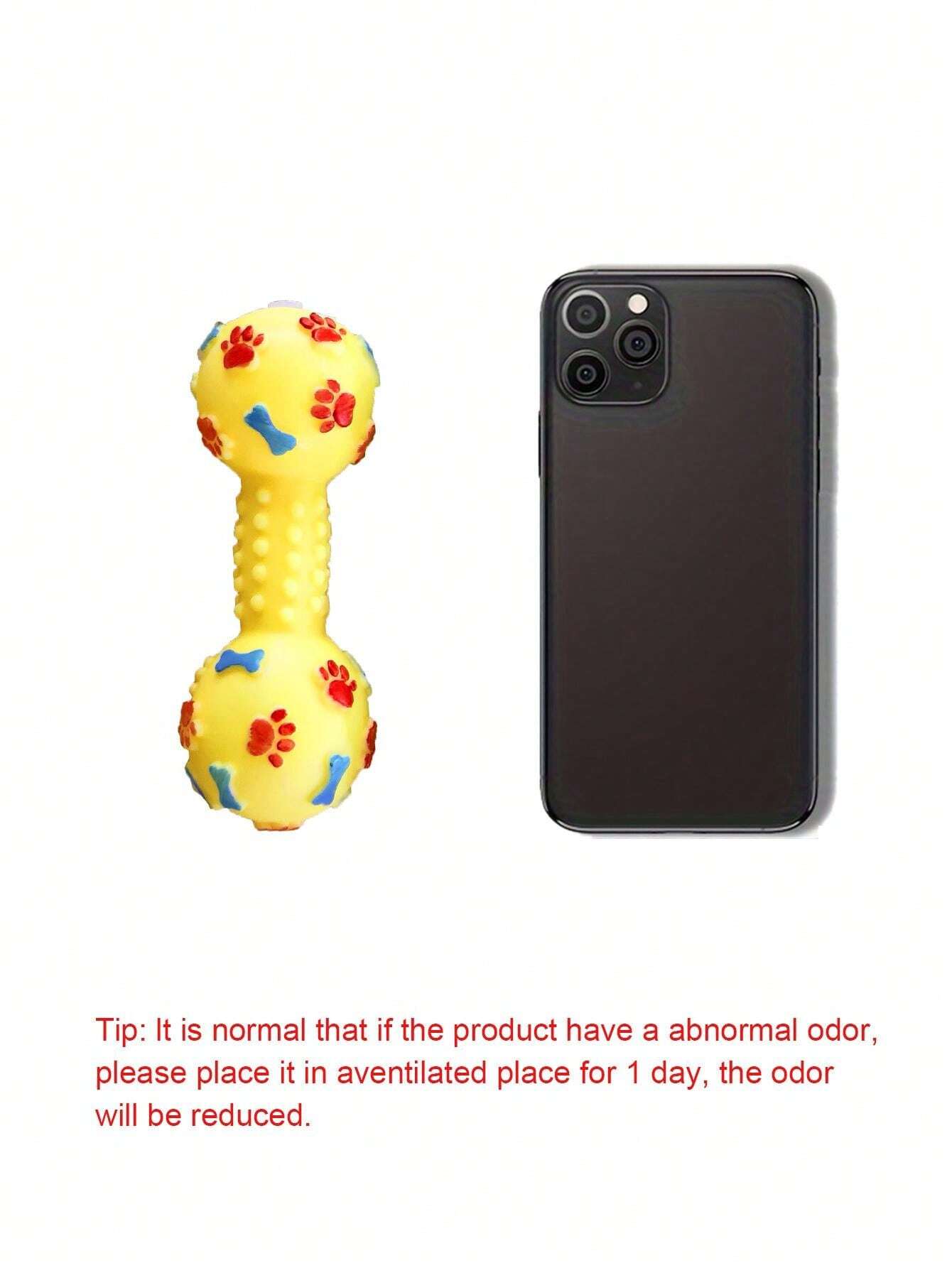 Durable Squeaky Dumbbell Dog Toy Interactive Chewing & Training Toy