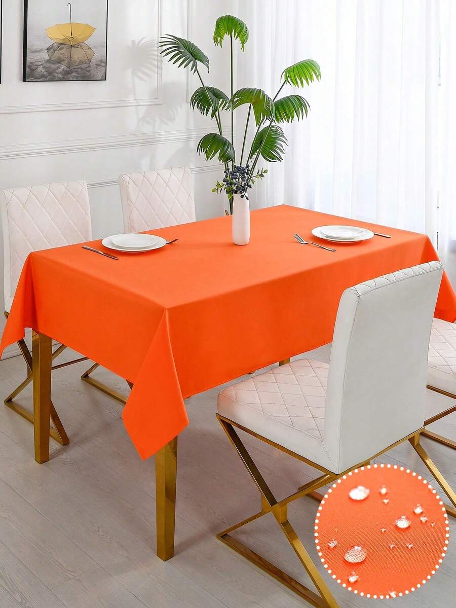 1pc Rectangular Tablecloth Suitable For Buffet Tables, Holiday
