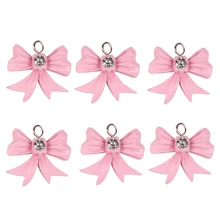 12 件现代简约情人节粉色蝴蝶结浴帘挂钩，浴室装饰配件，适用于客厅、卧室、酒店、咖啡厅、托儿所、医院，多功能装饰窗帘挂钩，易于安装和自由滑动，不会脱落夏季 - 粉色 - 查看 7