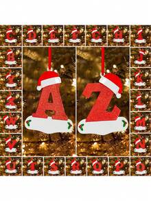 1 Pc Đồ trang trí xe hơi 26 chữ cái tiếng Anh Giáng sinh, Mặt dây chuyền tên viết tay DIY Đồ trang trí cây thông Noel, Móc chìa khóa Đồ trang trí ba lô, Đồ trang trí không khí cửa sổ tiệc ngày lễ, Vật dụng trang trí cuộc sống gia đình Giáng sinh - Nhiều màu - Xem 1