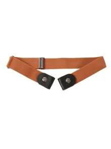 1pc Teens Elastic Invisible Waist Belt With Buckle, Decorative Stretch Waistband - Multicolor - View 11