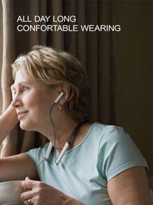 RIKYA Rechargeable Hearing-Aid Amplifier Headphones For Middle-Aged And Elderly People, Hearing-Aid Headphones Worn By Left And Right Ears, Radio, Audio Hearing-Aid Amplifier.