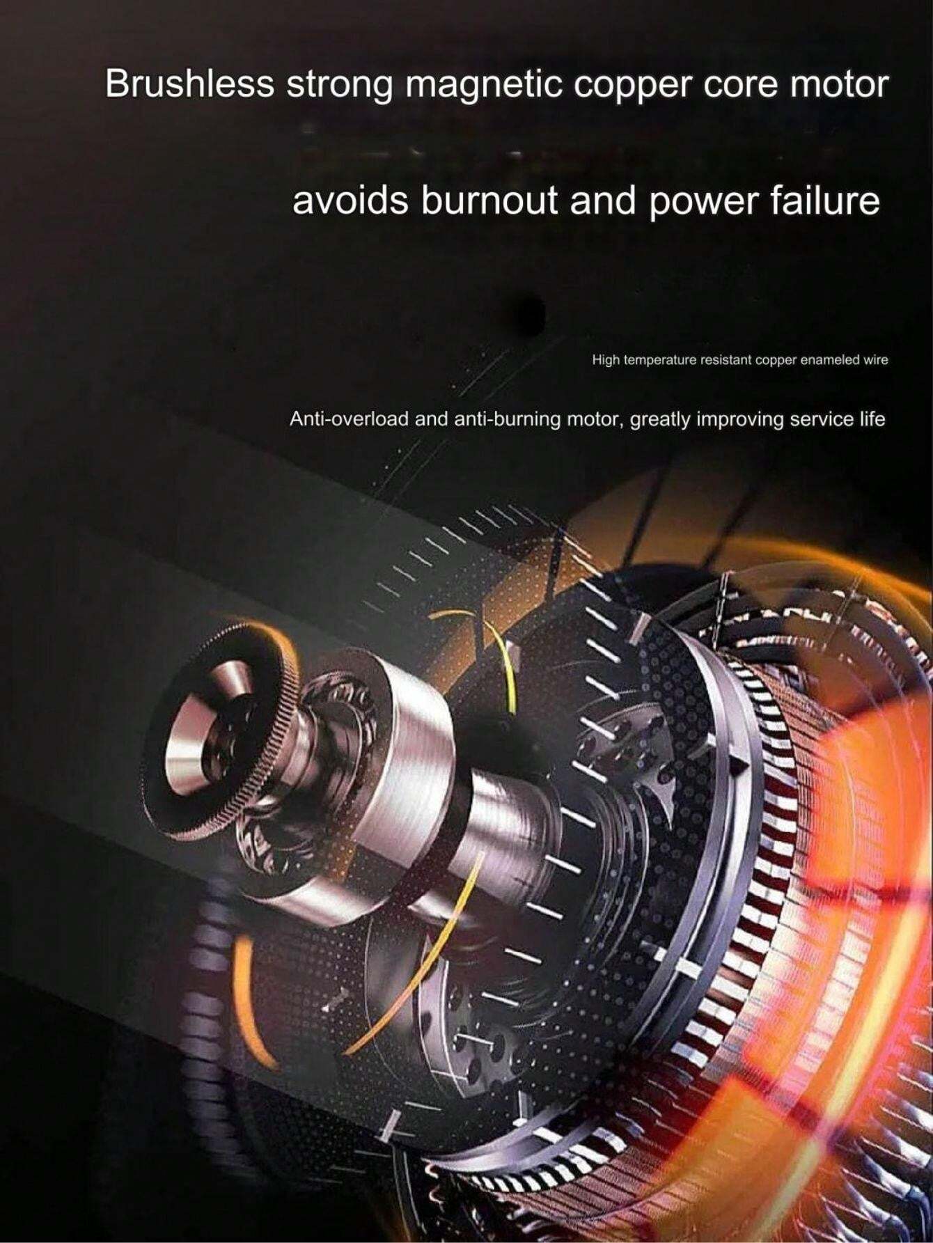 1 Piece Angle Grinder, Brushless Electric Grinding Tool,3 Gear