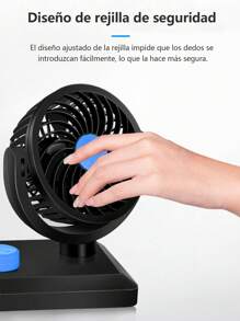 1 Pieza Ventilador Doble Para Automovil Ajustable Portatil,,Ventilador De Automóvil, Potente Ventilador Eléctrico De Doble Cabeza Con Interface Usb De 12v24v Para El Asiento Trasero, Viento Fuerte, Pequeño Y Portátil, No Ocupa Espacio En El Coche, Suministros Para Picnic De Verano Esenciales Para Viajar En Coche, Vacaciones En La Playa, Suministros Back-to-school,uen auxiliar para eliminar el calor del verano - Negro - Ver 9
