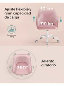 SONGMICS Home Office Chairs - Hồng - Xem 5