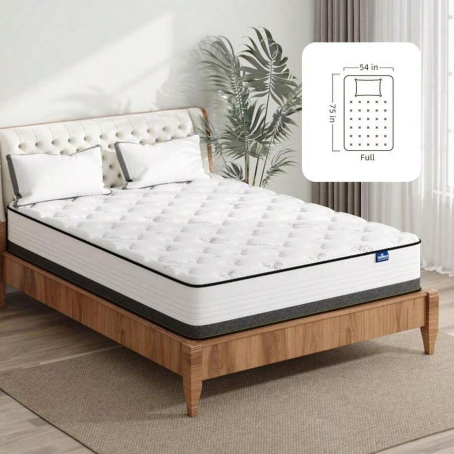 Hybrid Memory Foam Mattress Cool Top Medium Firm Mattress In A Box