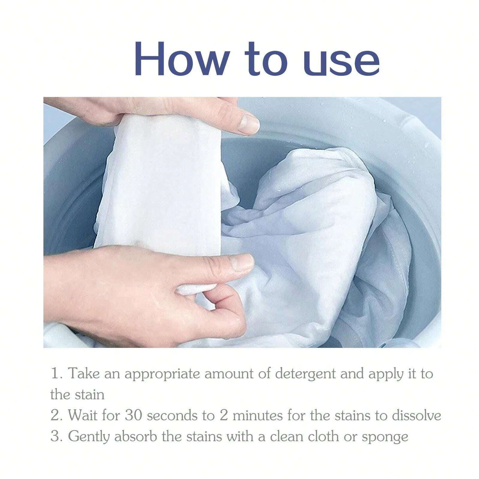 Aktiver Enzym Fleckenentferner für Kleidung zum Entfernen von Ölflecken auf weißer Kleidung