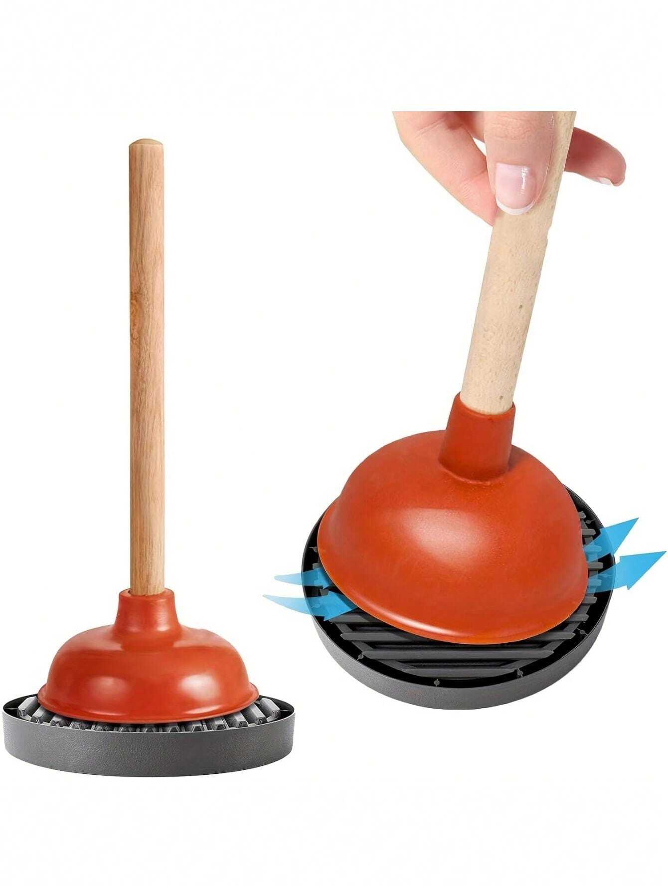 1pcs Reusable Toilet Drain Rack With Air Drying Pad Durable Plastic