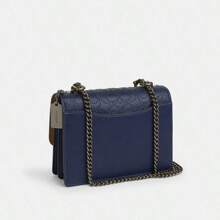 Túi đeo chéo Mini Klare dành cho nữ, Túi vuông nhỏ Coach với đinh tán đặc trưng, Túi đeo vai, Quà tặng cho nữ CX260 QBPVH - màu xanh hải quân - Xem 6