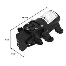 2 PCS 12V Self Priming Sprayer 130PSI Electric Water Pump For RV Camper Marine Boat US - Black - View 11