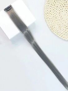Kolorowe przedłużki do włosów, różne neonowe kolory, doczepiane włosy 1 szt., błyszczące kolorowe, proste syntetyczne przedłużki do włosów, odpowiednie dla kobiet i dziewcząt na codzienne spotkania, 22 cale (ok. 55,9 cm)