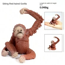 逼真的毛绒大猩猩玩具模型，非洲野生动物雕像，可爱的家居装饰，儿童生日礼物，男孩玩具，圣诞礼物 - 多色 - 查看 17