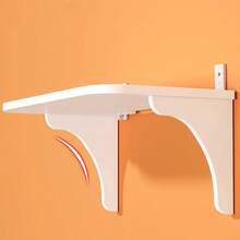 1pc Router Storage Holder Wall Punch-Free Projector Router Bracket Wall Hanging Rack Shelf Wifi Storage Case Player Stand Organizer Holder Wall Mounted Display Shelf Home Dorm No-Drill Required Wall Mount TV Box Cable Organizer - White - View 3