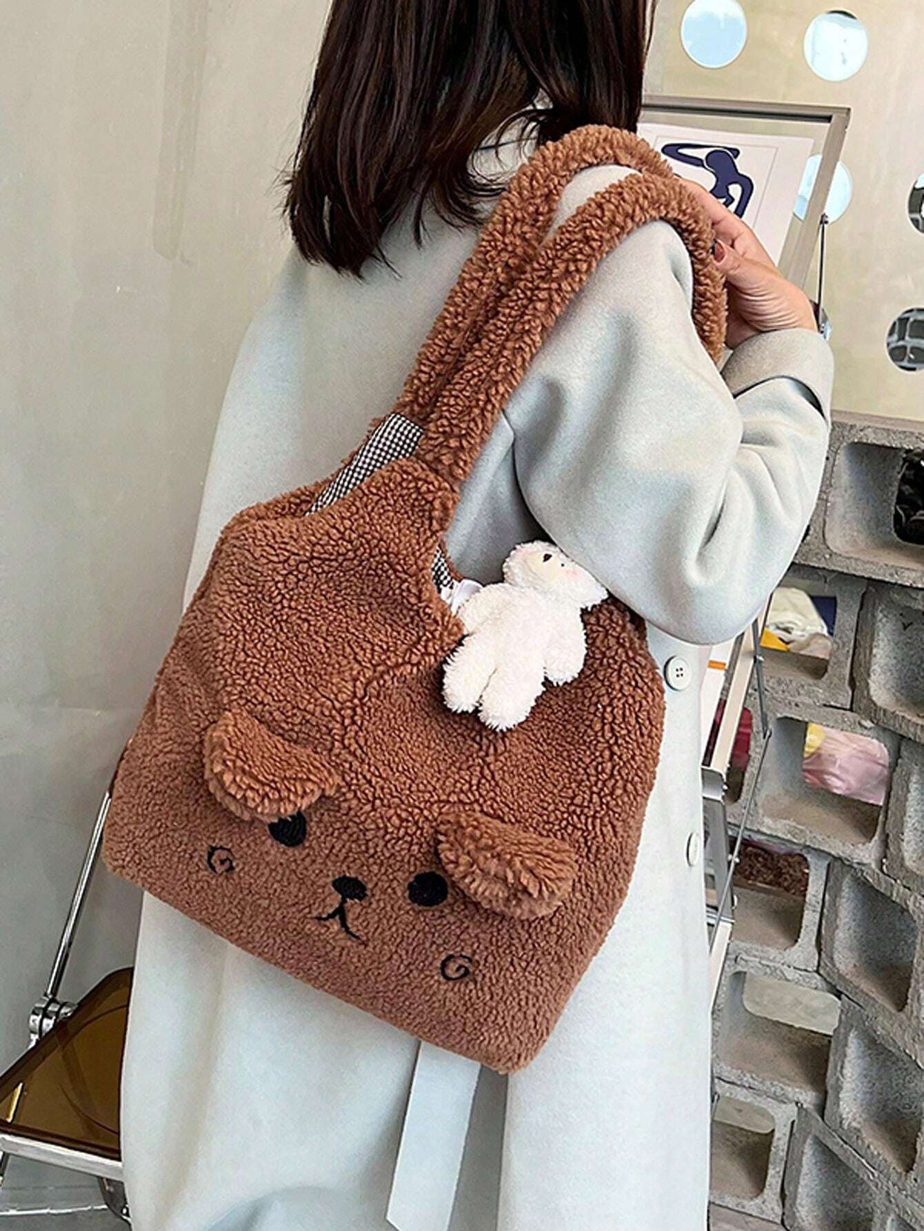 2024 Winter New Universal Women Tote Bag, Color Blocking Nylon