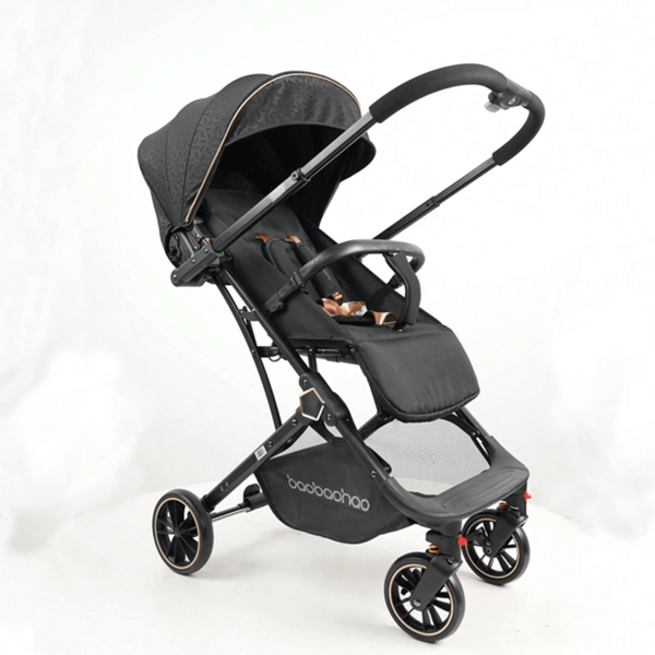 Carrinho de bebê portátil dobrável com um toque, para bebês e crianças pequenas (pode ser transformado em mala para arrastar), roda antiderrapante com cesto de grande capacidade, essencial para viagens