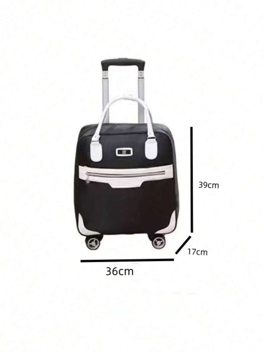 Large Capacity Short Trip Duffle Bag, Lightweight Waterproof Wheeled
