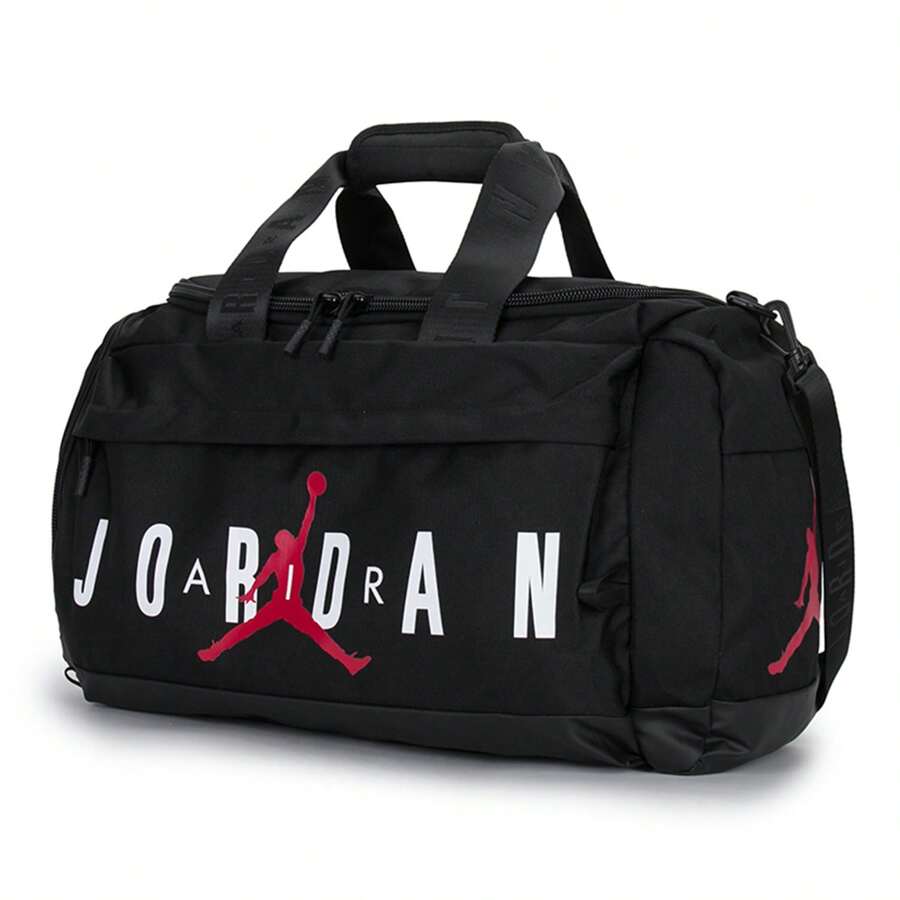 Jordan 男包女包運動包健身訓練大容量收納包斜背包單肩包 JD2423006AD-001 - 黑色/紅色/白色 - 查看 1