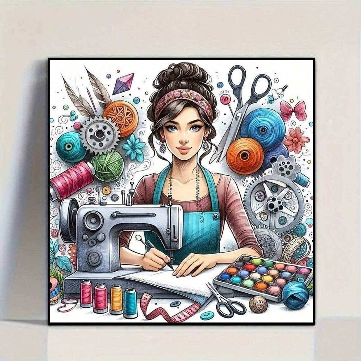 5D Diamond Painting Kit, Full Drill Creative Designer Mosaic Cross