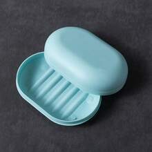 1pc 便携式旅行香皂盒，带盖香皂收纳盒，创意轻奢旅行香皂盒带盖，密封便携，商务旅行小香皂盒，户外旅行香皂盒，密封便携香皂盒，适用于学生宿舍和澡堂，外出、旅行和宿舍必备，完美的收纳解决方案。旅行必需品健身露营度假必需品度假配件旅行配件邮轮海滩旅行容器 - 彩色 - 查看 8