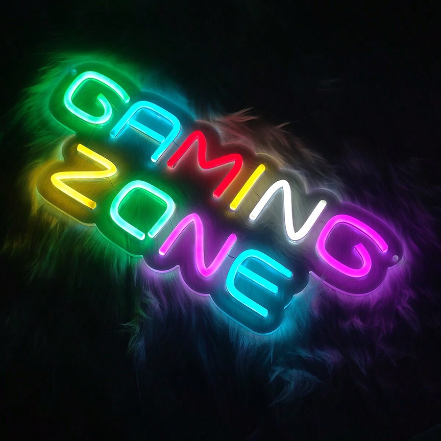 Game Zone Neon Led Sign, Gaming Neon Signs For Wall Decor, Game Neon
