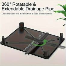 HUAPUDA Dish Drying Rack, 2 Tier Dish Racks For Kitchen Counter,Large Capacity Detachable Dish Rack, Rustproof Dish Drainer With Drainboard,Utensil Holder,Cup Holder For Dish Strainers,2-Tier Rust-Proof Metal Dish Rack Drying Rack - Space Saving Countertop Organizer For Countertop Metal Bowl And Dish Drainer For Drying And Storing Dishes With Knife Cup Cutlery Holder, Cutlery And Kitchen Utensils - Easy To Clean And Maintain - màu đen - Xem 5