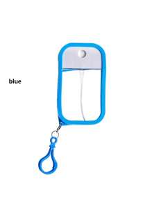 1 lọ nước hoa hình thẻ 50ML có thể nạp lại được kèm lớp bảo vệ bằng silicon, lọ đựng thẻ di động thích hợp khi đi du lịch, có thể đựng toner, nước hoa hồng, cồn, nước rửa tay, v.v. - Nhiều màu - Xem 6