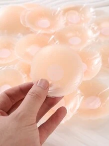 10對透氣乳膠乳貼，可水洗重複使用防透罩，適用於婚禮、細肩帶背心、睡衣 - 杏色 - 查看 5