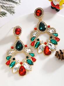 1 Paar modische und wunderschöne Weihnachts-Diamant-Ohrringe, geeignet für Mädchen zum Tragen während Festen, 1 Paar handgefertigte Karnevals-Reisperlen-Ohrringe, Masken-Ohrringe, Hummer-Ohrringe, Stiefel-Ohrringe, Karneval, sehr geeignet zum Tragen während des Karnevals, um Sie hübscher und auffallender zu machen