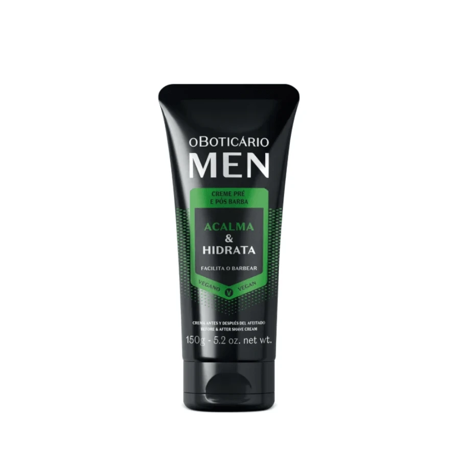 O BOTICÁRIO MEN PRE AND AFTER SHAVE CREAM 150g - 白色 - 查看 1