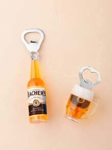 Multi-Piece Set Of Funny Bottle Openers, Simulated Beer Bottles, Fridge Magnets, Beer Bottle Openers, Creative 3D Magnets, For Outdoor, Camping, Gift For Father