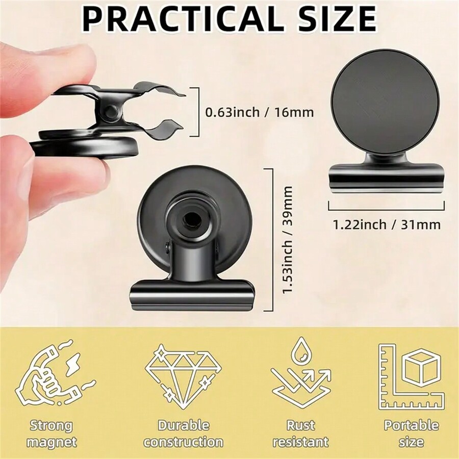 6pcs Strong Fridge Clips Heavy Duty Clips