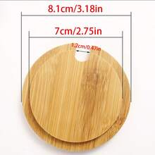 1 nắp tre, nắp lọ kín khí, nắp gỗ, nắp cốc, nắp lọ gia vị, nắp tre và gỗ - Nhiều màu - Xem 2