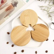 1 nắp tre, nắp lọ kín khí, nắp gỗ, nắp cốc, nắp lọ gia vị, nắp tre và gỗ - Nhiều màu - Xem 3