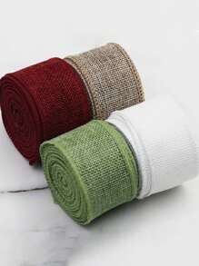(5 Meters/Roll) Colored Burlap Wire Edge Shaping Ribbon DIY Gift Packaging Butterfly Wedding Decoration Strap Handmade Materials And Accessories Valentine Day