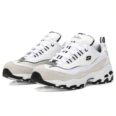 Skechers 女士熊猫毛绒跑步、健身、训练透气休闲运动鞋