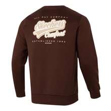 Skechers 男女通用保暖针织套头衫，长袖运动上衣 - 咖啡棕 - 查看 2