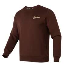 Skechers 男女通用保暖针织套头衫，长袖运动上衣 - 咖啡棕 - 查看 1