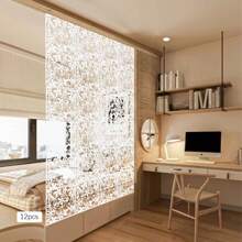 Decorazione da appendere divisorio da 12 pezzi, parete divisoria, divisorio per protezione della privacy, tenda multifunzionale per la privacy 40 x 40 cm