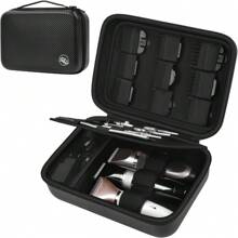 ALKOO Sac d'accessoires de barbier pour tondeuses et fournitures, boîte pour tondeuses à cheveux pour hommes, support de rangement portable pour tondeuses, kit de toilettage avec protège-lames et fournitures de barbier (sac seulement). Sac de toilette, sac de voyage de toilette, sac de rangement de maquillage, sac de plage, sac de vacances, fournitures scolaires, essentiels de voyage, pour dames, pour dortoir universitaire, pour salle de bain